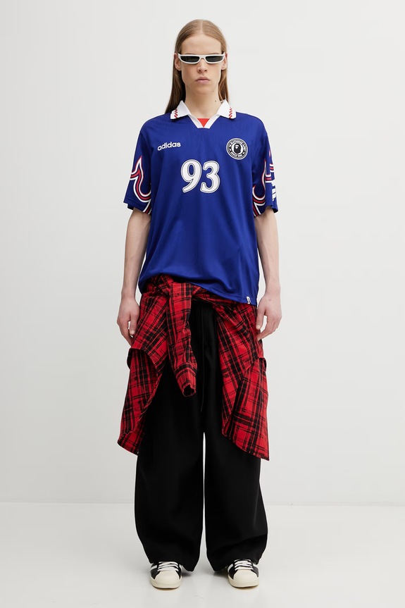 adidas Originals x BAPE polo shirt KF4914 blue