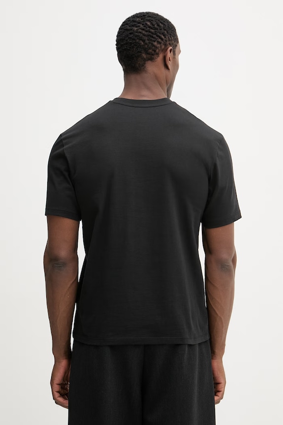 Odzież Blauer t-shirt bawełniany FAXON BLUH02284 czarny