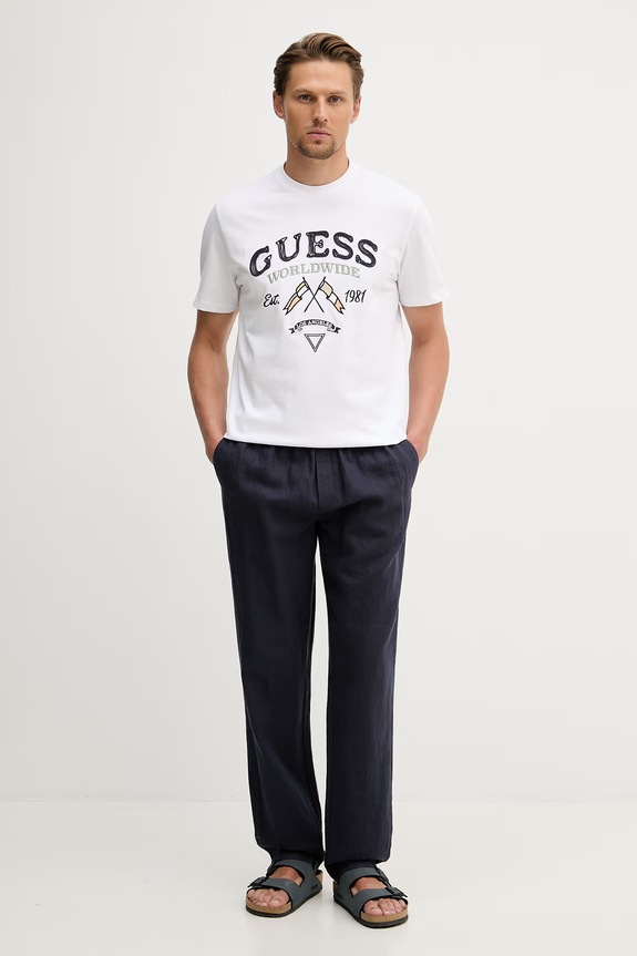 Guess férfi pamut póló M6GI06.K2917 fehér SS26