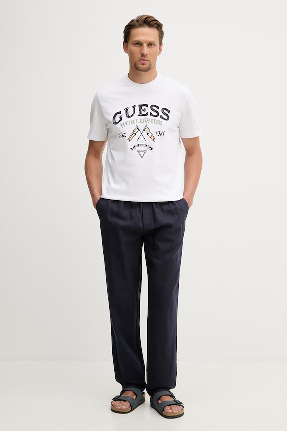 Guess férfi pamut póló M6GI06.K2917 fehér SS26