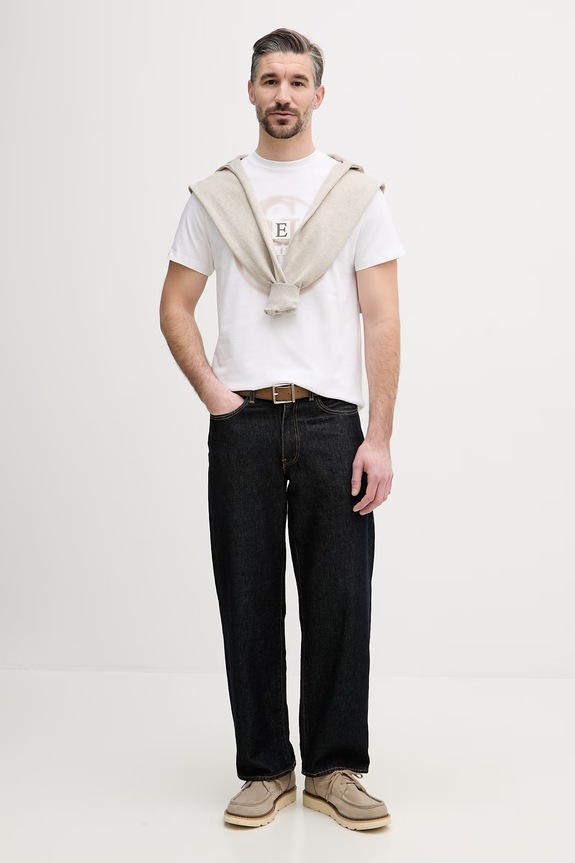 Guess T-shirt da uomo in cotone M6GI09.K2989 bianco SS26