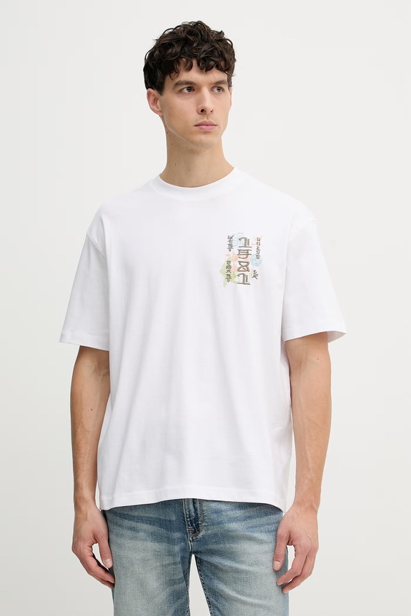Oblečenie Guess tričko pánske bavlnené M6GI13.K2995 biela