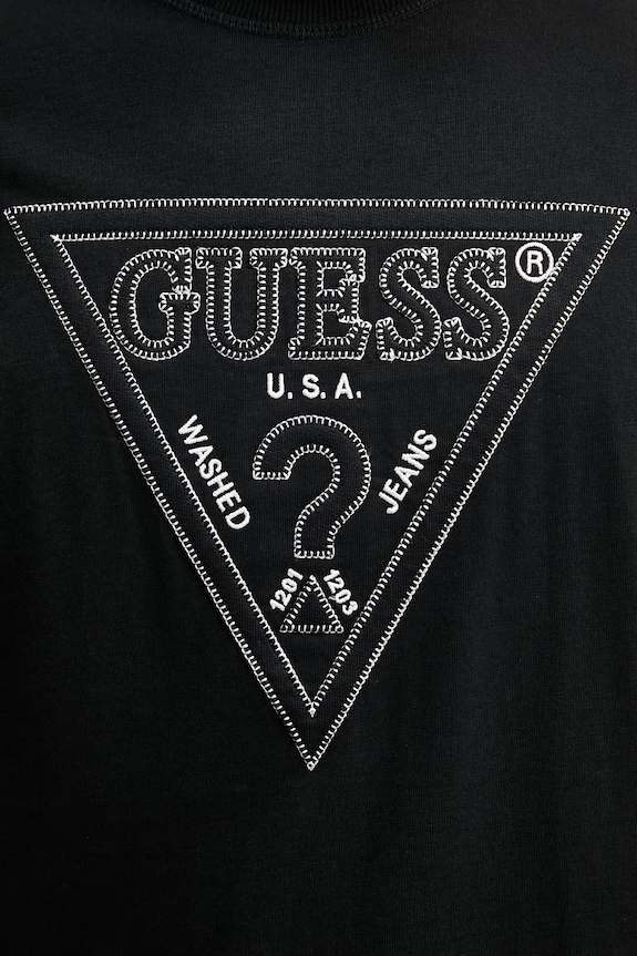 Guess tričko pánske bavlnené M6GI15.K3008 čierna
