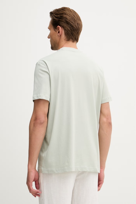 Odzież Guess t-shirt basic męski bawełniany M6GI16.K3032 zielony