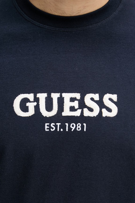 Guess basic tričko pánske bavlnené M6GI16.K3032 tmavomodrá
