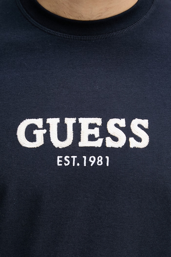 Guess basic tričko pánske bavlnené M6GI16.K3032 tmavomodrá