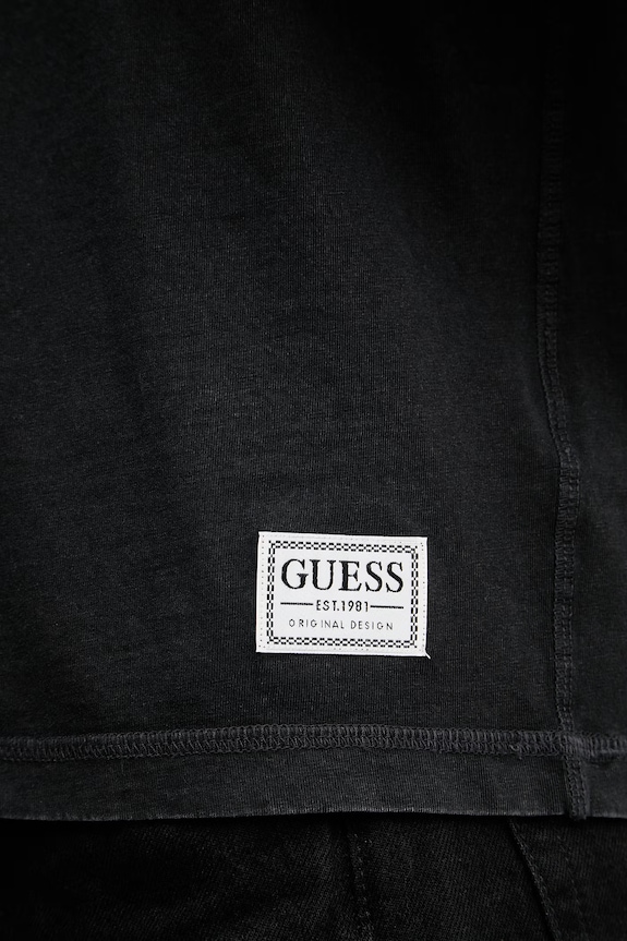 Guess tričko pánske bavlnené M6GI18.K3050 čierna