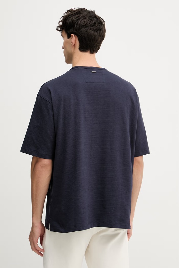 Oblečenie Guess tričko pánske s bavlnou M6GP08.K3077 tmavomodrá