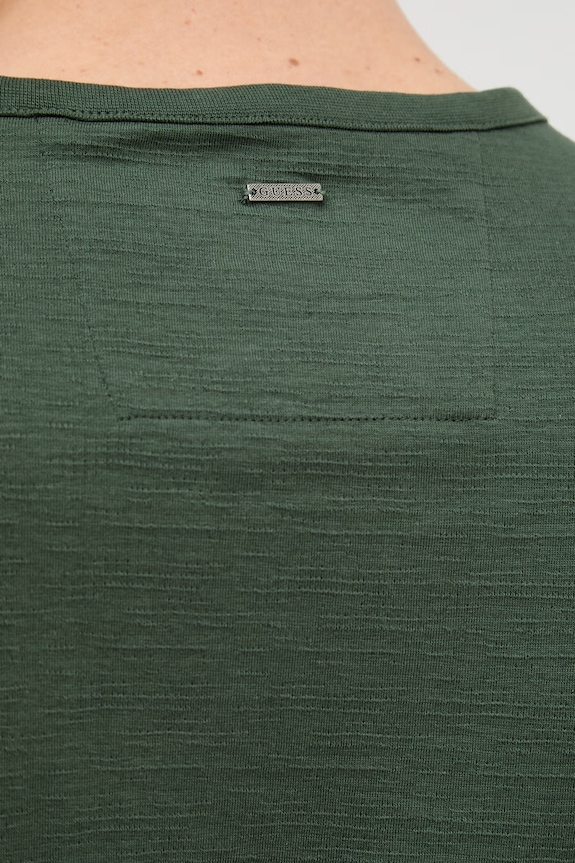 Guess tričko pánske s bavlnou M6GP08.K3077 zelená