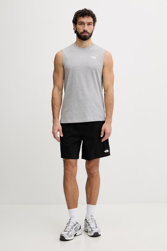 The North Face top męski z bawełną Essential Simple Dome NF0A8FD4CQO1 szary SS26