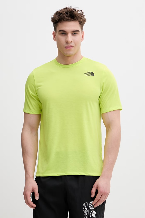 Oblačila The North Face trening kratka majica moška NF0A8FTURIQ1 zelena