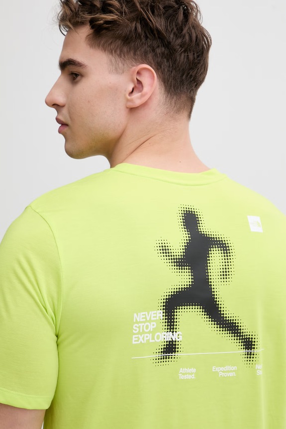 The North Face trening kratka majica moška NF0A8FTURIQ1 zelena