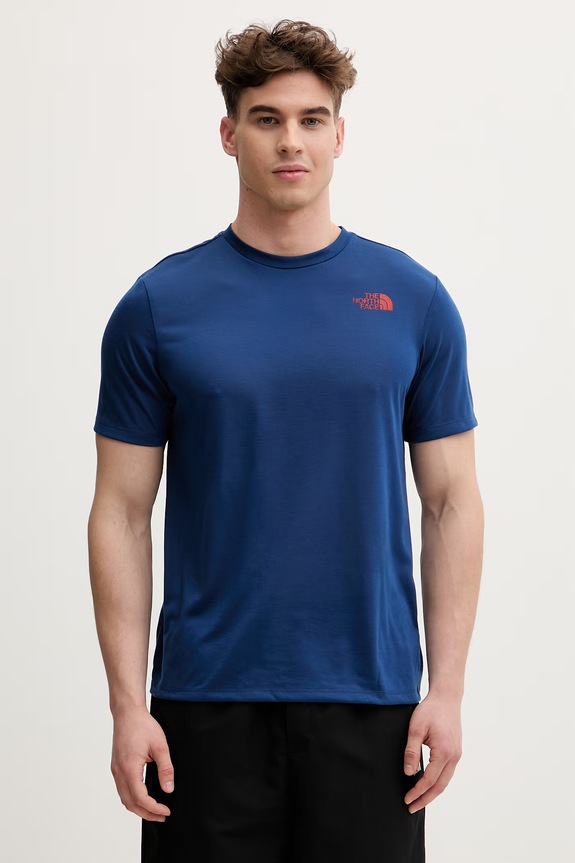 Ruházat The North Face póló férfi BITMAP NF0A8FTVD1R1 sötétkék