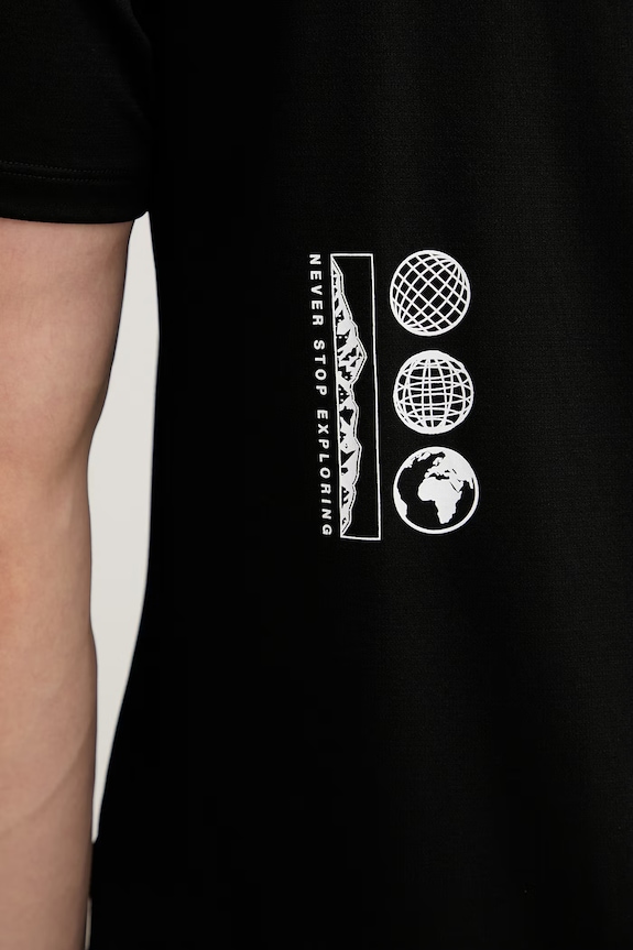 The North Face póló férfi GRAPHIC NF0A8G83JK31 fekete
