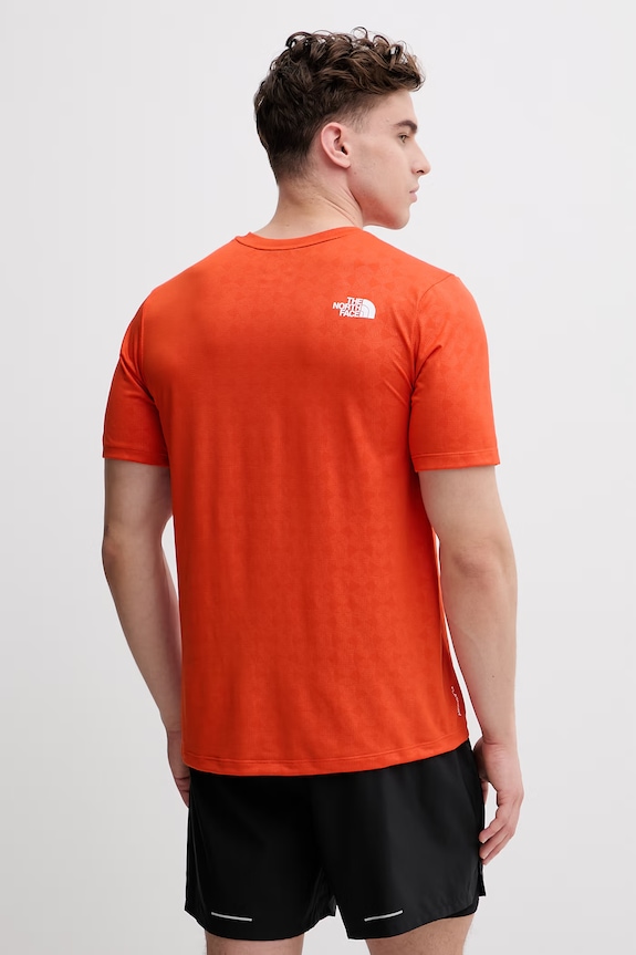 Oblačila The North Face trening kratka majica moška PENTADOME EMBOSSED NF0A8G87G6L1 oranžna