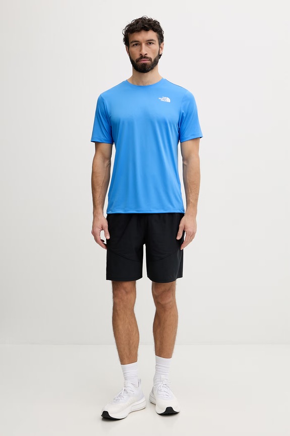 The North Face tréningové tričko pánske 24/7 NF0A894BH0F1 modrá SS26