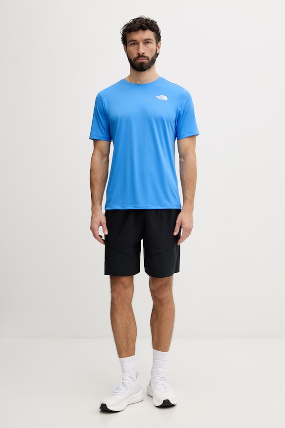 The North Face tréningové tričko pánske 24/7 NF0A894BH0F1 modrá SS26