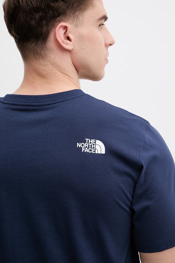 The North Face tričko pánske s bavlnou EVOLUTION NF0A8B6JI851 tmavomodrá