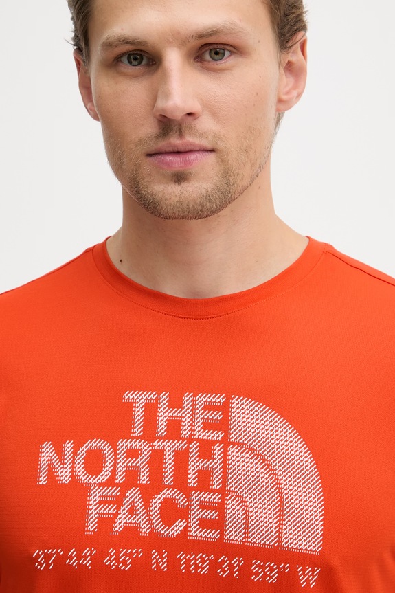 The North Face T-shirt męski LOGO GRAPHIC pomarańczowy NF0A8BEJG6L1