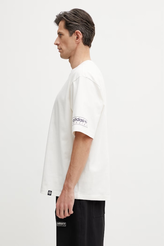 adidas Originals x SPZL T-shirt męski bawełniany KF6813 beżowy SS26