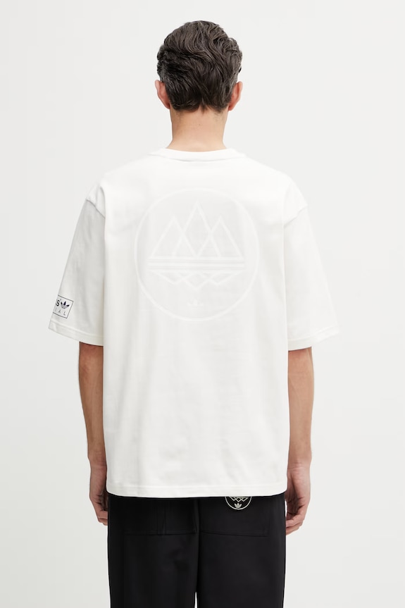 Odzież adidas Originals x SPZL T-shirt męski bawełniany KF6813 beżowy