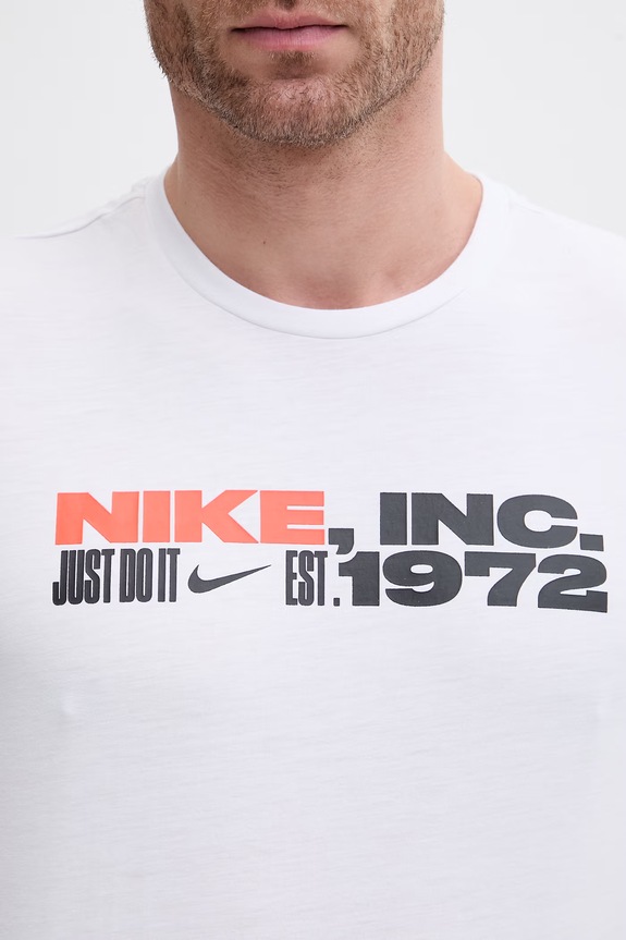 Nike t-shirt κολύμβησης ανδρικό λευκό NESSG522