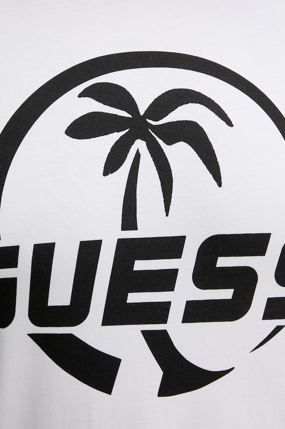 Guess pánska bavlnená F6GI00.J1314 biela