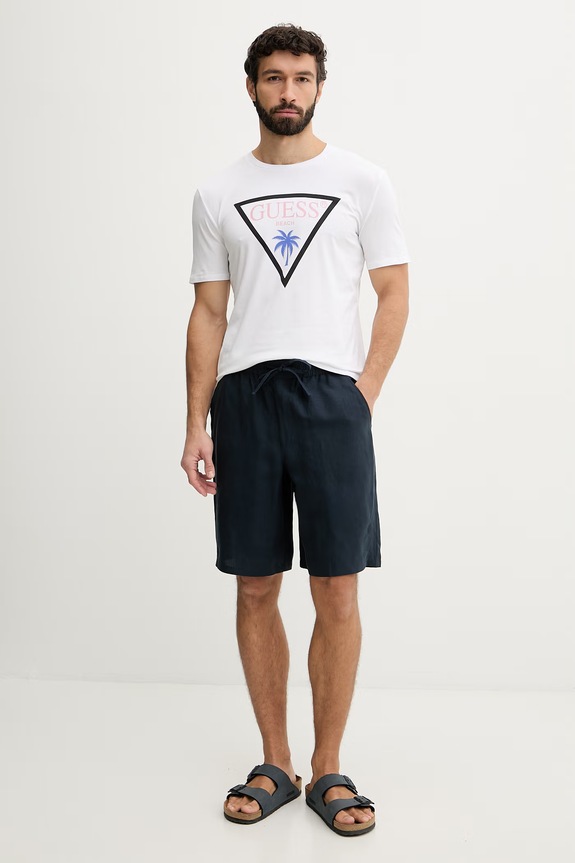 Guess tričko pánske F6GI09.J1314 biela SS26
