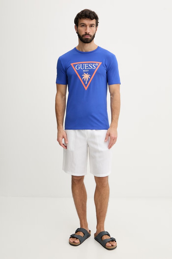 Guess tričko pánske F6GI09.J1314 modrá SS26