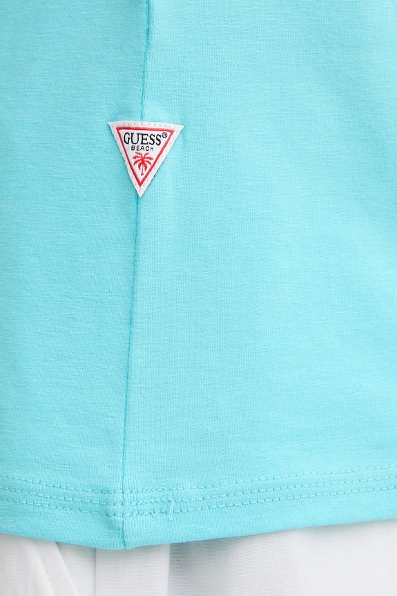 Guess tričko pánske F6GI09.J1314 tyrkysová