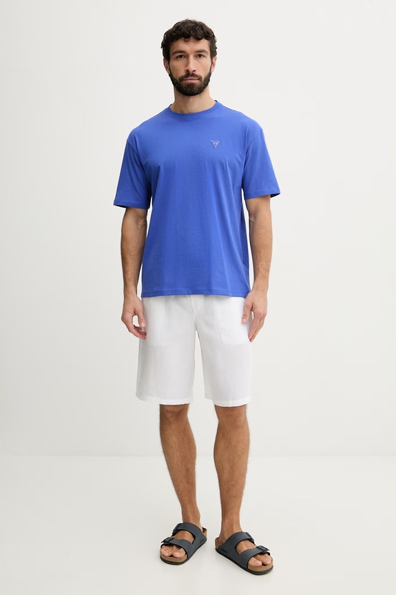 Guess pánske bavlnené F6GI11.K8HM4 modrá SS26