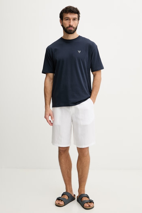 Guess pánske bavlnené F6GI11.K8HM4 tmavomodrá SS26