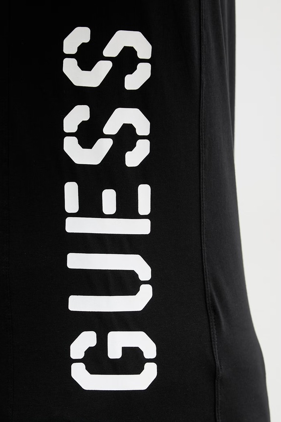 Guess t-shirt męski bawełniany z elastanem LIAM U6GM00.K6YW1 czarny