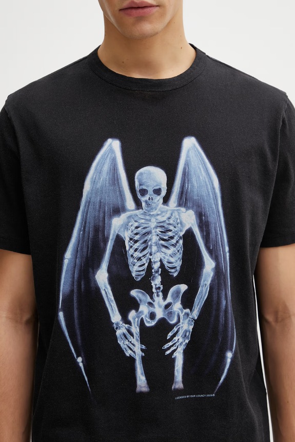 Our Legacy New Box Men's cotton t-shirt black M2266NF