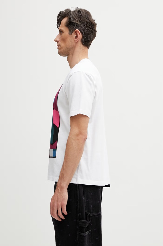 by Parra Ball to the face t-shirt ανδρικό βαμβακερό 55275 λευκό SS26