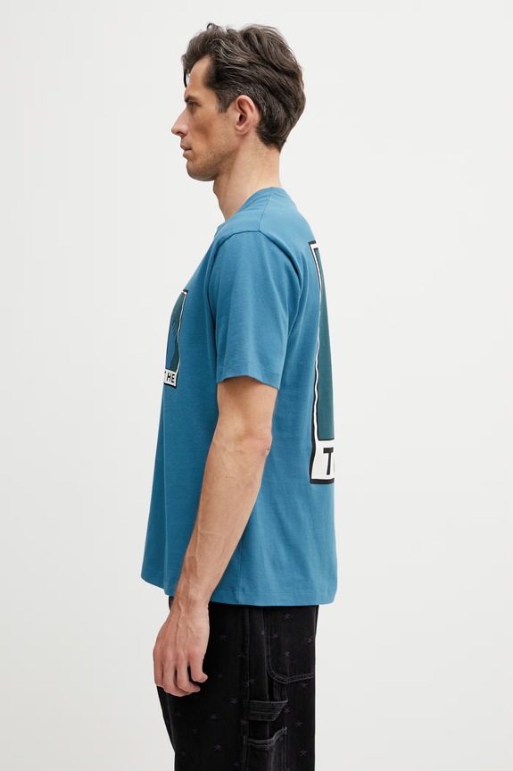 by Parra Hands of time t-shirt Ανδρικό βαμβακερό 55285 μπλε SS26