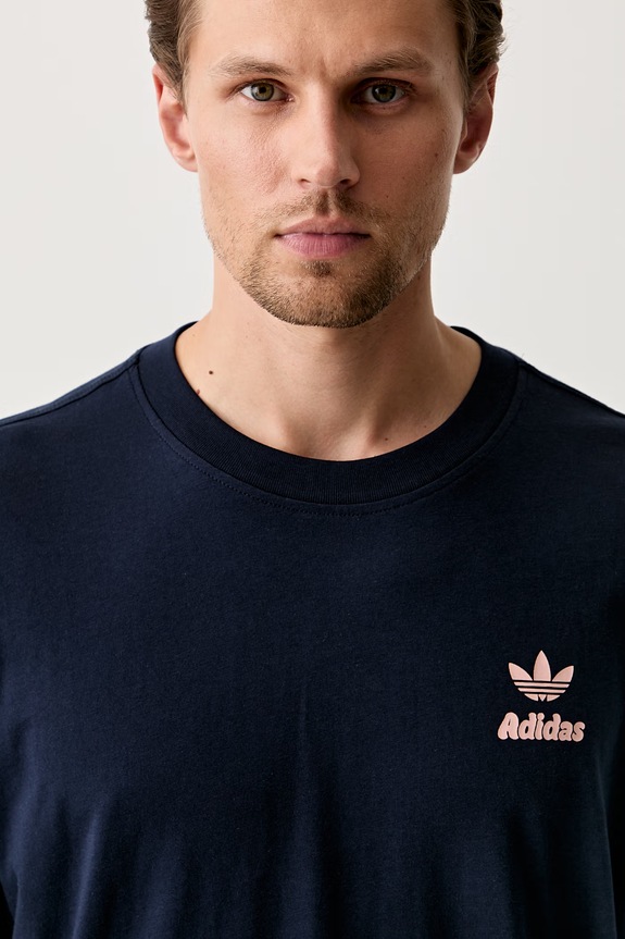 adidas Originals T-shirt męski bawełniany granatowy LE6030