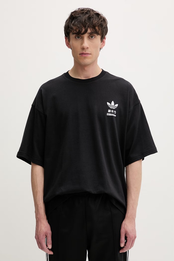Odzież adidas Originals T-shirt męski bawełniany Bentobox LE6037 czarny