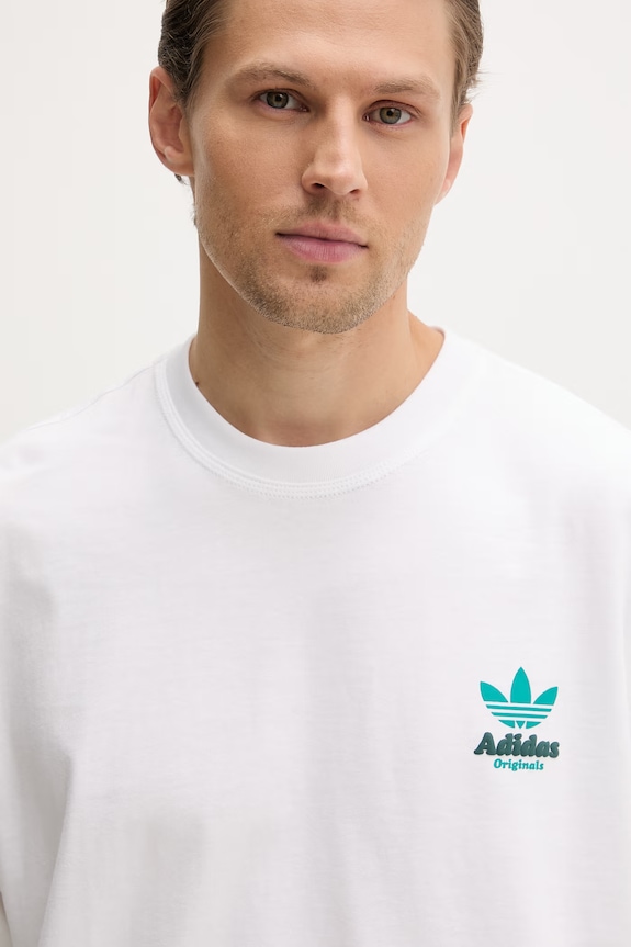 adidas Originals tričko pánske bavlnené Veggie biela LE6042