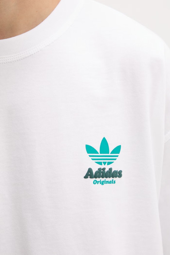 adidas Originals tričko pánske bavlnené Veggie LE6042 biela