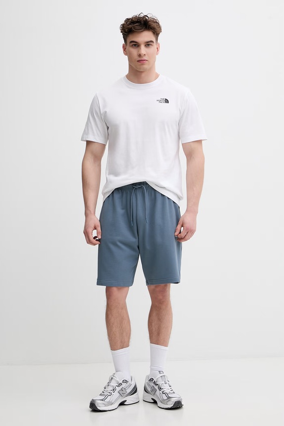The North Face t-shirt męski z bawełny MONTE NF0A8GA7FN41 biały SS26