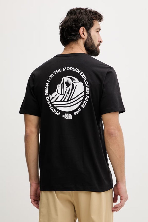 The North Face tričko pánske bavlnené MONTE čierna NF0A8GA7JK31