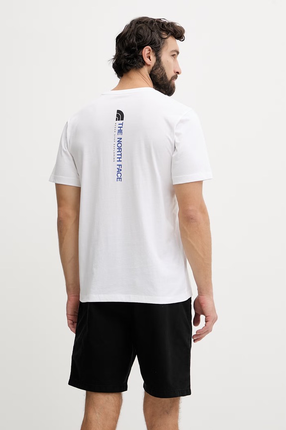 Oblečenie The North Face tričko pánske s bavlnou VERTICAL NF0A8GV1FN41 biela