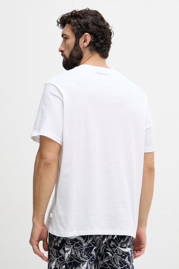 Odzież Michael Kors T-shirt męski bawełniany CS652ZDFV4 biały