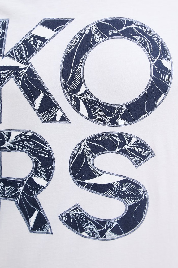 Michael Kors T-shirt męski bawełniany CS652ZDFV4 biały