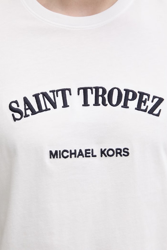 Michael Kors T-shirt ανδρικό βαμβακερό CS652XSFV4 λευκό