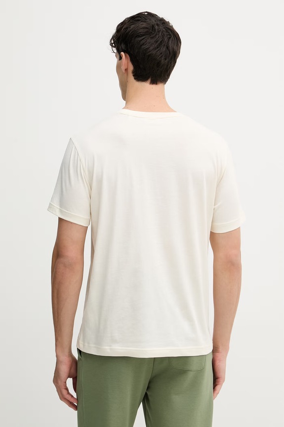 Gant t-shirt męski bawełniany 2003402 beżowy SS26