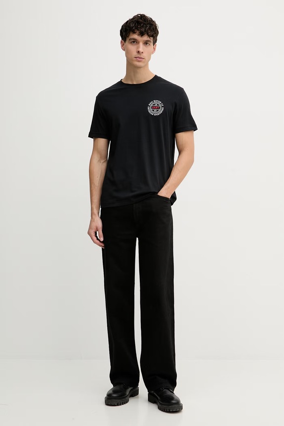 Gant t-shirt męski bawełniany 2003402 czarny SS26