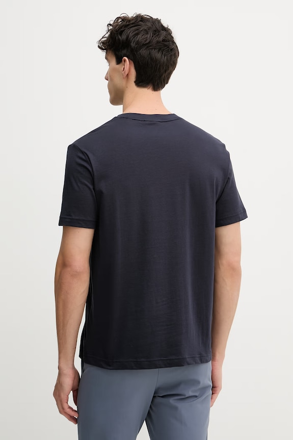 Îmbrăcăminte Gant Tricou bărbați bumbac 2003403 bleumarin