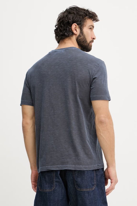 Odzież Gant T-shirt męski bawełniany 2003410 granatowy